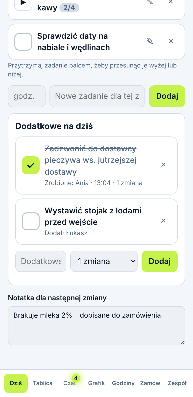 Zrzut ekranu aplikacji Rotivo